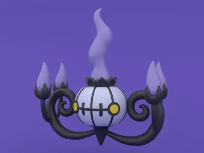 Chandelure - Pokemon 3D Print Model 3D print model