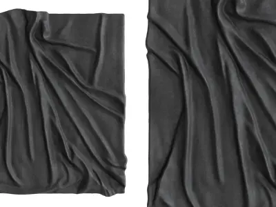 Wall Art Panel 01 Drapery 3D model