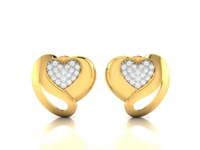 Women Pendant Earrings Set 3dm stl FBX OBJ Render Detail 3D print model