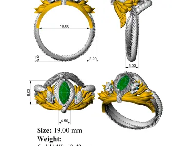 Fan Ring LOTR 3D print model