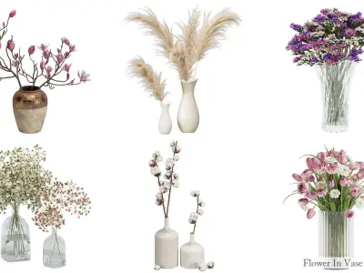 Flower In Vase Collection 02