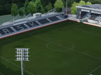 Raiffeisen Arena Pasching Austria Low-poly 3D model
