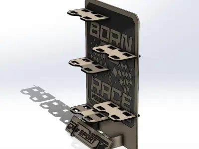 Shelves for 1 64 scale car models 3D print model