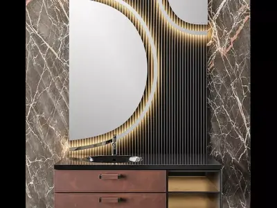 LUXURY - Wash basin-04 3D model