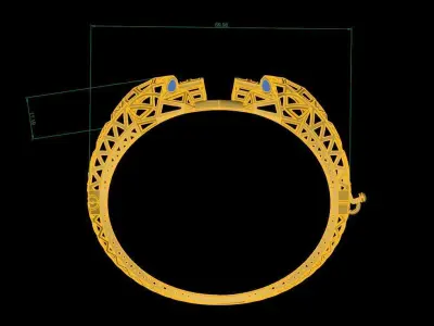  Tigar breslet  3D print model