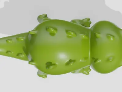 Cute crocodile  3D model