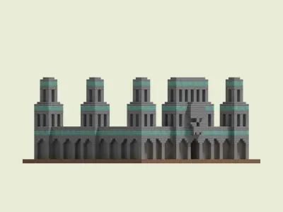 Necropolis Walls 3D model