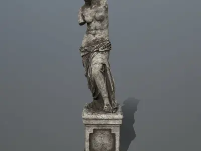 Venus  de  Milo Low-poly 3D model