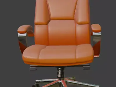 Modern Leather Executive Office Chair High Detail 3D Model PBR 3D model