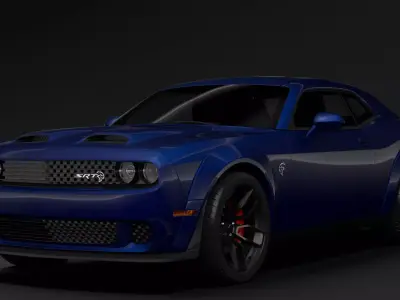 Dodge Challenger SRT Hellcat Widebody LC 2020 3D model