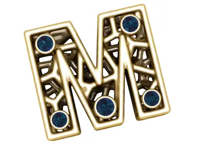 SIMPLE ALPHABET L PENDANT 3D PRINTABLE MODEL  3D print model