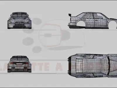 Alfa Romeo 155 DTM LPAM 3D model