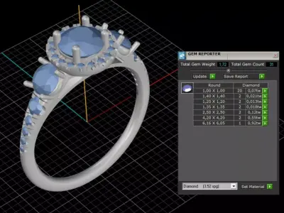 ring woman  3D print model 20
