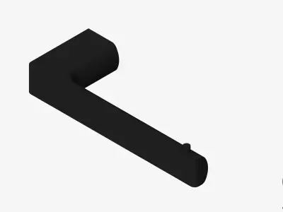 Toilet Roll Holder - Single - Luxury - Glide Low-poly 3D model