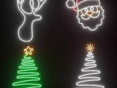 Neon Set 11 3D model