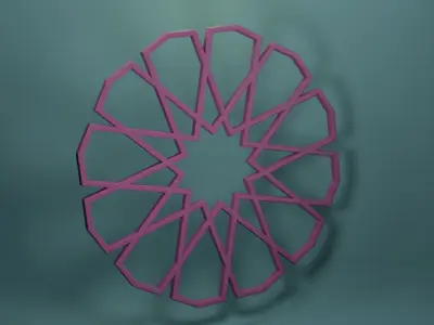 Fold rosette star Free 3D print model
