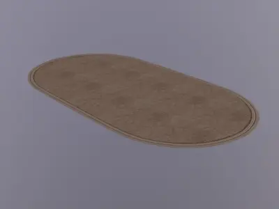 Apartment Rug Low-poly 3D model