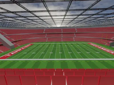 Tampa Bay Buccaneers - American Football Stadium Low-poly 3D model