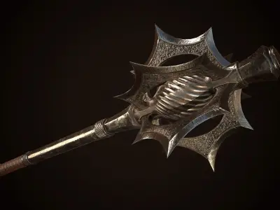 Mace 02 Low-poly 3D model