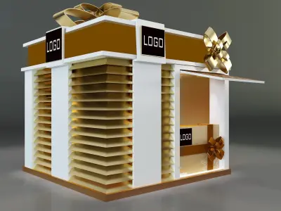 Booth Exhibition Stand a663a 3D model
