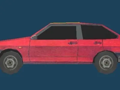 Vaz 2108 Low-poly 3D model