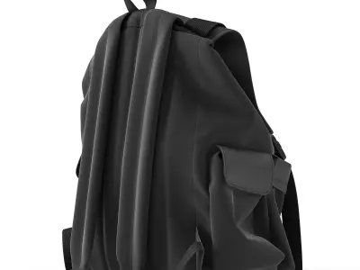 Backpack Universal Black 3D model