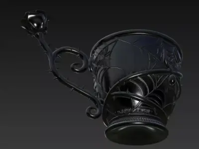 Halloween black cup 3D print model
