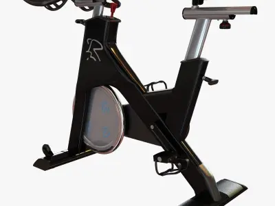 Gym stationary bicycle 3D model