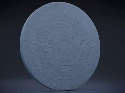 Aztec Calendar 3D print model