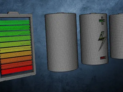 Battery Icon 3D model