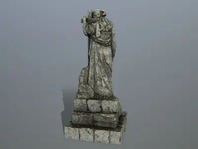 statue 5 Low-poly 3D model