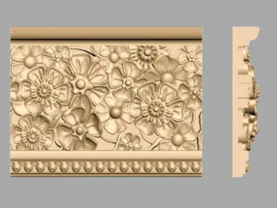 Carved Decor 3D model