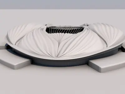 Wakrah stadium 3D model