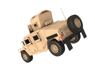 Humvee M1151 Enhanced Armament  3D model