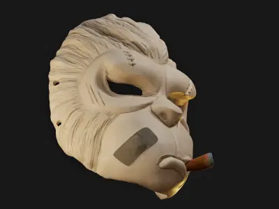 Wearable Mafia Simian Monkey Mask 3D print model