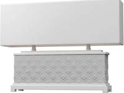 Large Oriental Copper Arabic Oriental Nightstand Table Lamp 3D model