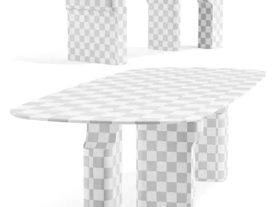 Paolo Castelli Kenya - Dining Table 3D model