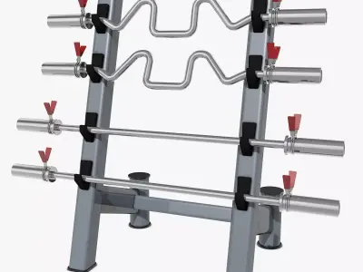 Barbell Rack  3D model