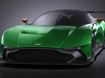 Aston Martin Vulcan 2016 VRAY 3D model
