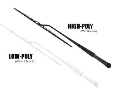 Car wiper 3d model 3D model