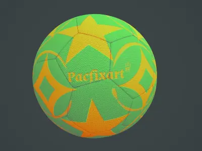 Soccerball Fantasy Free low-poly 3D model