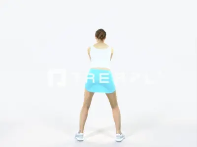 Aspiration 15K Digging Sports Woman Low-poly 3D model