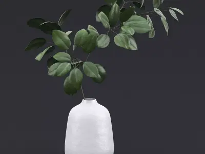 Tree Branch In Vase II 3D model