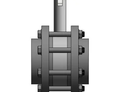 U-PVC BUTTERFLY VALVE - Auto size- Size - 50mm-250mm 3D print model