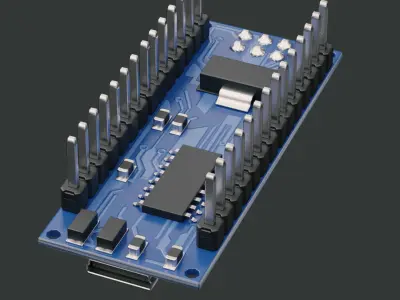 3D Arduino Nano 3 3D model