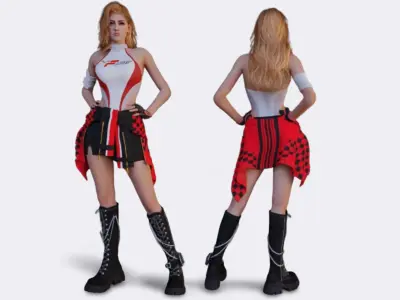 Nova - 3D Character Model Low-poly 3D model