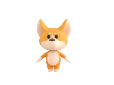 Character214 Corgi 3D model