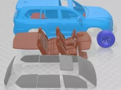 Lexus LX 570 2016 Printable Car 3D print model