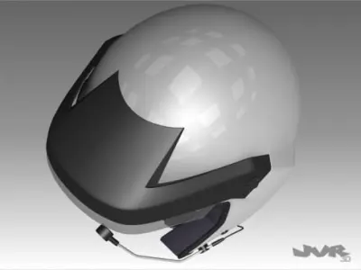 Rally Car Helmet 3D model