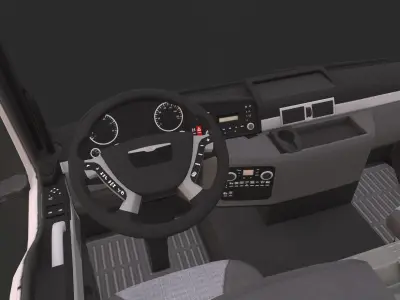 Crane flatbed Low-poly 3D model